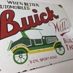 Vintage Buick Sign – Porcelain Automobiles Gas Pump Service Dealership Sign - Image 11