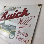 Vintage Buick Sign – Porcelain Automobiles Gas Pump Service Dealership Sign - Image 12