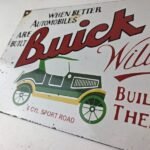 Vintage Buick Sign – Porcelain Automobiles Gas Pump Service Dealership Sign - Image 14