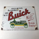 Vintage Buick Sign – Porcelain Automobiles Gas Pump Service Dealership Sign - Image 15