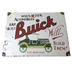 Vintage Buick Sign – Porcelain Automobiles Gas Pump Service Dealership Sign - Image 2