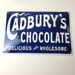 Vintage Cadbury's Chocolate Sign – Gas Service Station Pump Porcelain Store Sign - Image 12
