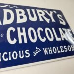 Vintage Cadbury's Chocolate Sign – Gas Service Station Pump Porcelain Store Sign - Image 7