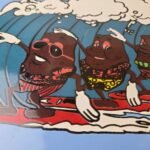 Vintage California Raisins Sign – Surfing Porcelain Musical Blues Toys Gas Sign - Image 3