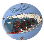Vintage California Raisins Sign – Surfing Porcelain Musical Blues Toys Gas Sign
