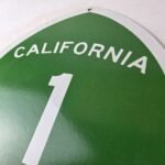 Vintage California State Route 1 Sign – Porcelain Highway Pacific Coast Gas Sign - Image 12