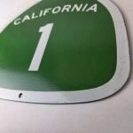 Vintage California State Route 1 Sign – Porcelain Highway Pacific Coast Gas Sign - Image 14