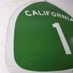 Vintage California State Route 1 Sign – Porcelain Highway Pacific Coast Gas Sign - Image 6