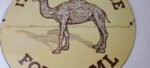 Vintage Camel Cigarette Papers Sign – Porcelain Tobacco Gas Pump Plate Sign