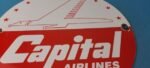 Vintage Capital Airlines Sign – United Aviation DC-3 Gas Pump Porcelain Sign - Image 12