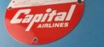 Vintage Capital Airlines Sign – United Aviation DC-3 Gas Pump Porcelain Sign - Image 10