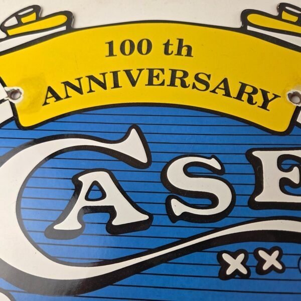 Vintage Case XX Knives Sign – 12" General Store Shop Hunting Gas Porcelain Sign - Image 3