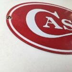 Vintage Case xx Knives Sign – Porcelain Advertisement Gas Pump Station Sign - Image 6