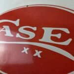 Vintage Case xx Knives Sign – Porcelain Advertisement Gas Pump Station Sign - Image 12