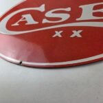 Vintage Case xx Knives Sign – Porcelain Advertisement Gas Pump Station Sign - Image 14