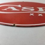 Vintage Case xx Knives Sign – Porcelain Advertisement Gas Pump Station Sign - Image 10