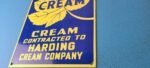 VINTAGE CASH FOR CREAM PORCELAIN GENERAL STORE SERVICE STATION PUMP PLATE SIGN - Image 10