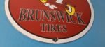 Vintage Casper Ghost Porcelain Sign – Brunswick Tires Gasoline Pump Plate Sign - Image 7