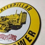 Vintage Caterpillar Sign – Automotive Trucks Service Gas Pump Porcelain Sign - Image 12