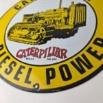Vintage Caterpillar Sign – Automotive Trucks Service Gas Pump Porcelain Sign - Image 13