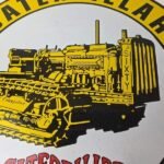 Vintage Caterpillar Sign – Automotive Trucks Service Gas Pump Porcelain Sign - Image 3