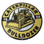 Vintage Caterpillar Sign – Bulldozer Cat Sales Service Gas Porcelain Sign