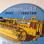 Vintage Caterpillar Sign – Diesel Trucks Service Gas Pump Porcelain Sign - Image 12
