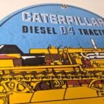 Vintage Caterpillar Sign – Diesel Trucks Service Gas Pump Porcelain Sign - Image 5