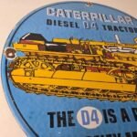 Vintage Caterpillar Sign – Diesel Trucks Service Gas Pump Porcelain Sign - Image 6