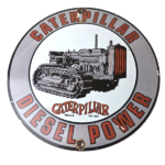 Vintage Caterpillar Sign – Heavy Equipment Trucks Service Gas Porcelain Sign