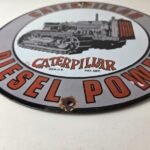 Vintage Caterpillar Sign – Heavy Equipment Trucks Service Gas Porcelain Sign - Image 10