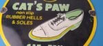 Vintage Cats Paw Shoes Sign – Porcelain Cat Tex Gas Service Pump Sign - Image 12