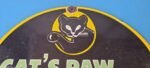 Vintage Cats Paw Shoes Sign – Porcelain Cat Tex Gas Service Pump Sign - Image 13