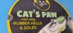 Vintage Cats Paw Shoes Sign – Porcelain Cat Tex Gas Service Pump Sign - Image 6