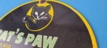 Vintage Cats Paw Shoes Sign – Porcelain Cat Tex Gas Service Pump Sign - Image 8