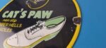 Vintage Cats Paw Shoes Sign – Porcelain Cat Tex Gas Service Pump Sign - Image 9