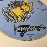 Vintage Cessna Aircraft Sign – Mickey Mouse Gas Airplane Porcelain Sign - Image 11
