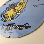 Vintage Cessna Aircraft Sign – Mickey Mouse Gas Airplane Porcelain Sign - Image 14