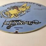 Vintage Cessna Aircraft Sign – Mickey Mouse Gas Airplane Porcelain Sign - Image 10