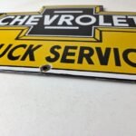 Vintage Chevrolet Advertising Sign – Porcelain Bow Tie Garage Auto Sign - Image 10
