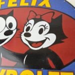 Vintage Chevrolet Porcelain Sign – Service Gas Pump Chevy Felix The Cat Sign - Image 4