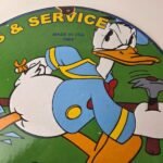 Vintage Chevrolet Sign – Automobilia Donald Duck Garage Porcelain Gas Pump Sign - Image 3