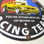 Vintage Chevrolet Sign – Camaro Automobile Racing Team Motors Porcelain Sign - Image 11
