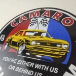 Vintage Chevrolet Sign – Camaro Automobile Racing Team Motors Porcelain Sign - Image 12