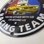 Vintage Chevrolet Sign – Camaro Automobile Racing Team Motors Porcelain Sign - Image 14