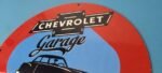 Vintage Chevrolet Sign – Garage Automobile Motors Repairs Porcelain Sign - Image 8