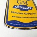 Vintage Chevrolet Sign – General Motors Oil Can Gas Pump Porcelain Sign - Image 11