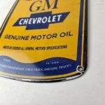 Vintage Chevrolet Sign – General Motors Oil Can Gas Pump Porcelain Sign - Image 14