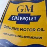 Vintage Chevrolet Sign – General Motors Oil Can Gas Pump Porcelain Sign - Image 4