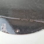 Vintage Chevron Gasoline Sign – Airplane Cartoon Aviation Gas Ad Porcelain Sign - Image 8